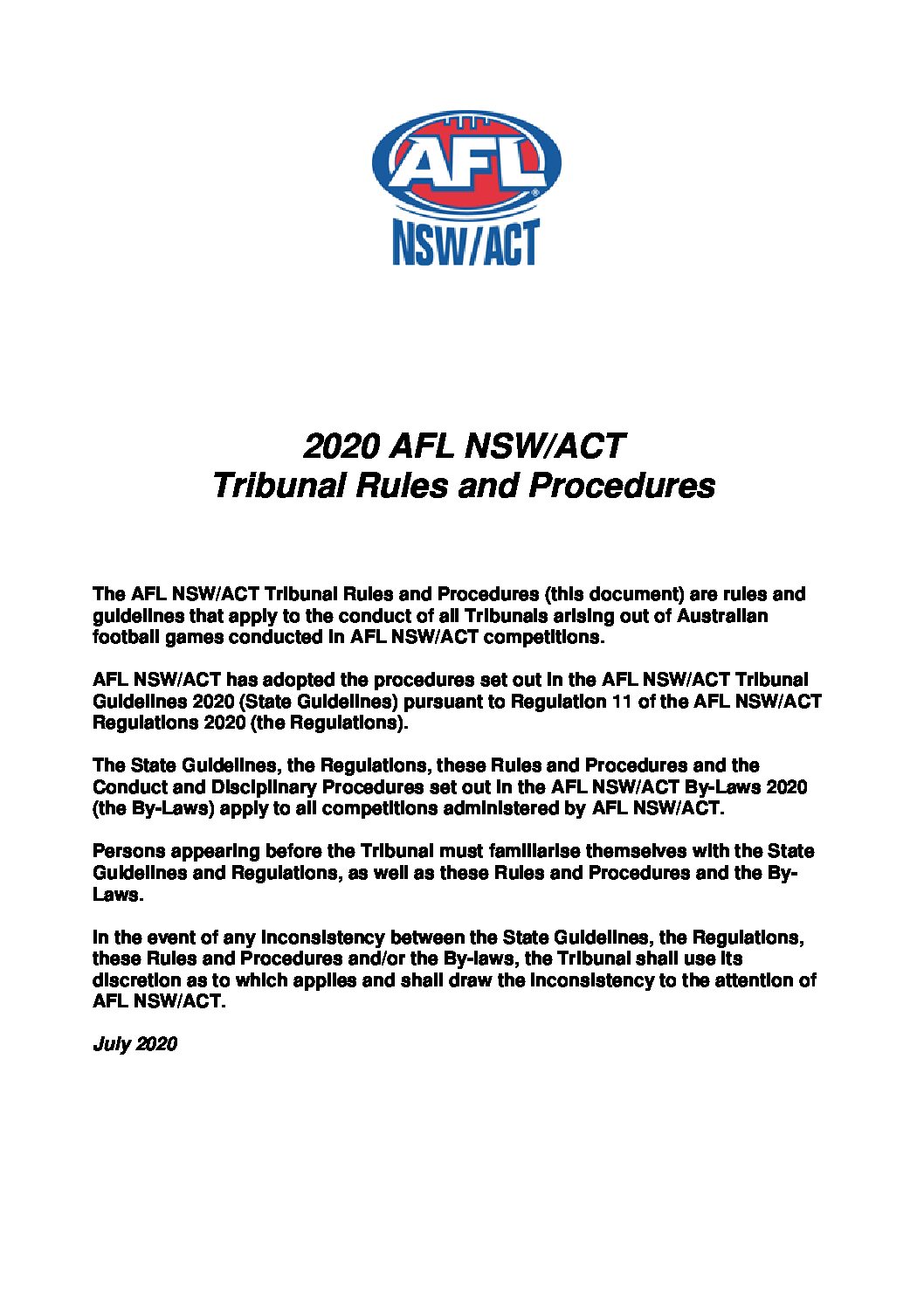 Tribunal procedures nsw